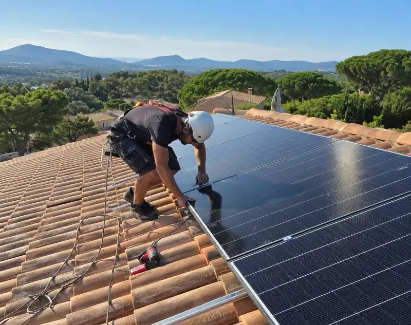 Installateur panneaux solaires Champagne-et-Fontaine — pose photovoltaïque sur toiture