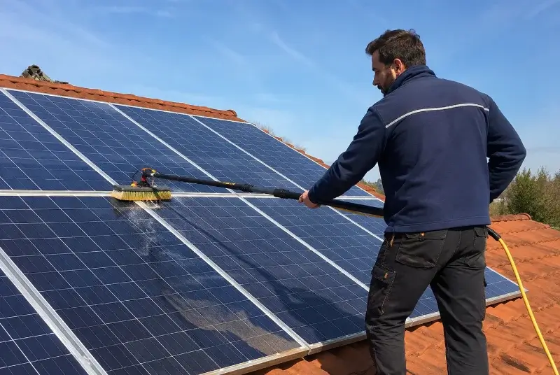 Nettoyage et entretien de panneaux solaires à Champagne-et-Fontaine